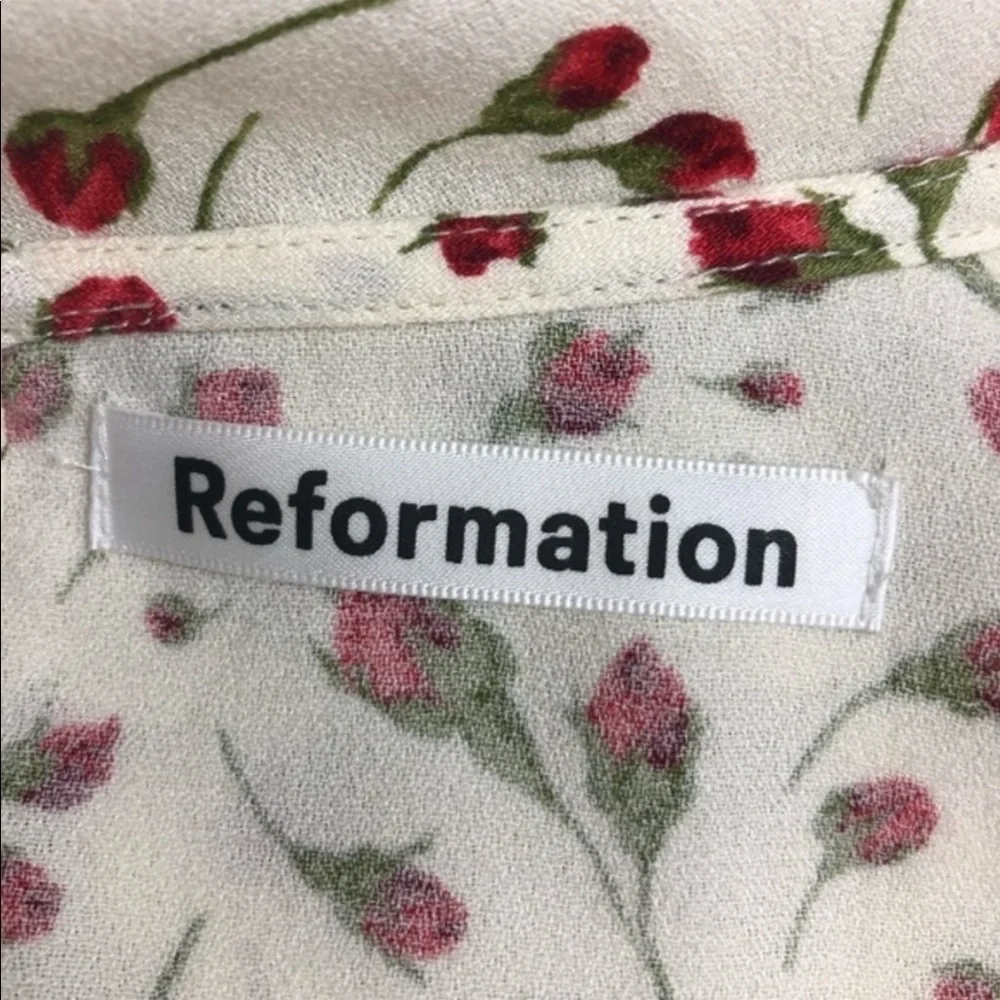 NWT. Reformation Gavin Open Back Dress in Marion Print Size 6 - Picture 6 of 10